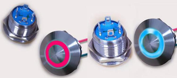 帶燈金屬按鈕開關(guān)