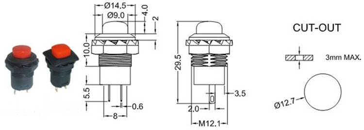 自鎖按鍵開關(guān)