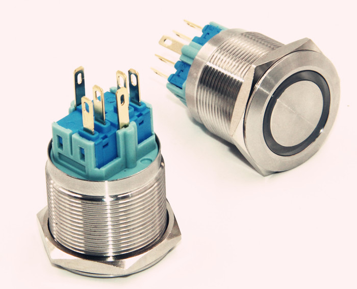 25mm帶燈金屬按鈕