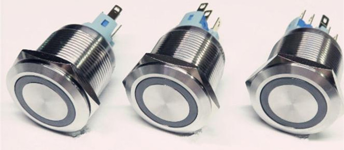 22mm帶燈金屬按鈕