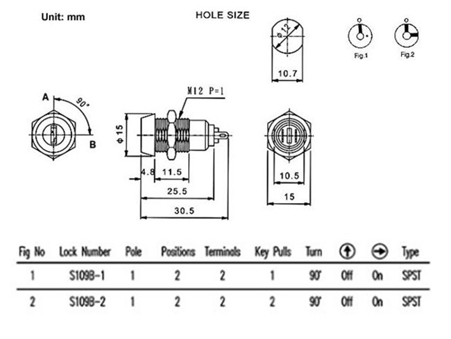 電源鎖開關(guān)