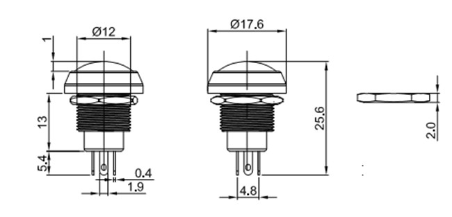 12mm金屬開(kāi)關(guān)