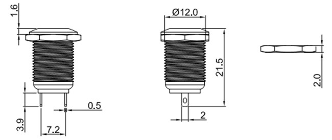 12mm金屬按鈕開(kāi)關(guān)