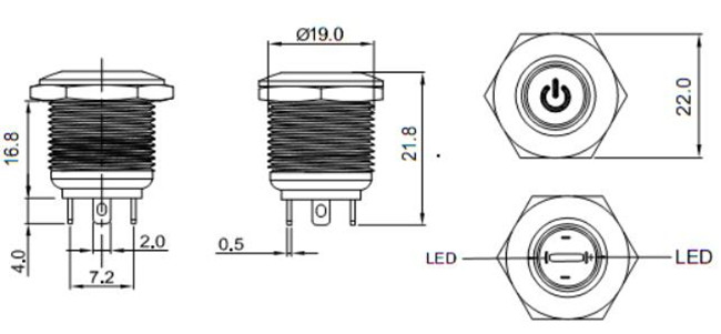 電源按鈕開關(guān)