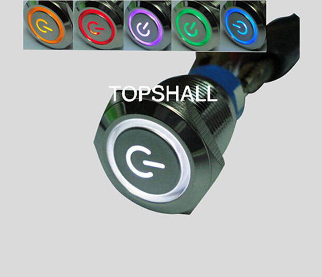 帶燈金屬按鈕開關(guān)