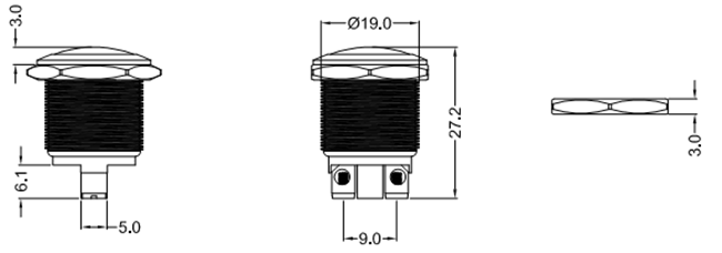 復(fù)位金屬按鈕